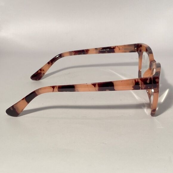 1072 Gretchen Reading Glasses 2.5 Square Pink Brown Tortoise Oversize NWT - Picture 6 of 9